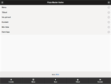 Tablet Screenshot of harlev.pizza-master.dk